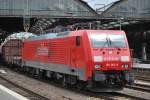 E-Lok der Baureihe 189 (Railion) fhrt am 23.07.2008 mit Gterzug durch Aachen Hbf in Richtung Westbahnhof.