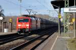 189 002-9 in Doppeltraktion bei der Durchfahrt Bf Bonn-Oberkassel - 10.01.2011