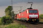 189 046-6 mit Schwestermaschine und Erzzug in Porz Wahn am 27.05.2011