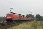 189 022-7 fhrt am 4. August 2011 um 15:54 Uhr mit einem Lokzug (151 119-5, 151 017-1, 151 097-3, 151 160-9, 151 168-2, 151 169-0,
151 026-2, 151 003-1, 185 515-4) durch Reindorf