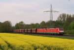 189 038-3 + 189 045-8 mit einem Erzbomber in Ratingen am 30.04.2012