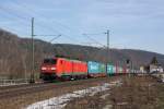 Mit einem Containerzug ist 189 014-4 auf dem Weg in Richtung Dresden.