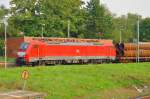 Bei der Einfahrt in den Rheydter Hbf ist hier die 189 074-8 mit einem Mischer am Hacken. 29.8.2013