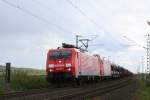 189 039-1 Railion + 185 177-3 Railion bei Bennigsen 01.05.2008