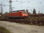 189 030-0 macht sich am 18.10.2006 auf dem Abstellgleis (Nhe Lokleitung) in Bad Kleinen fr neue Aufgaben bereit.