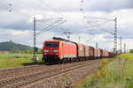 189 002-9 DB Schenker bei Bad Staffelstein am 12.05.2014.