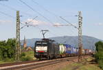 189 288-4 mit einem KV Zug bei Köndringen 17.5.17