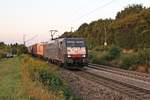 Mit einem Containerzug aus Rotterdam Waalhaven fuhr am 09.09.2016 die MRCE/SBBCI ES 64 F4-091 (189 991-3)  SBB Cargo International  beim Abzweig Leutersberg, südlich von Freiburg (Breisgau) in