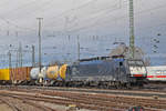 DB Lok 189 092-0 durchfährt den Badischen Bahnhof. Die Aufnahme stammt vom 18.01.2018.