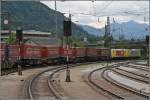 Nachschuss auf die beiden Zuglokomotiven E189 904RT und 910 des  WINNER-EXPRESS  nach Verona. Aufgenommen am 28.06.07 in Kufstein.