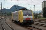 Die Im Eigentum von Rail Traction Company befindliche E189 903RT (ES64F4-003) wird sich nun an den Stahlzug setzten. Im Grenzbahnhof Brennero/Brenner kann damit der Lokwechsel entfallen. (10.07.2008)

