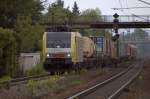 E 189-997 SE Dispolok mit Gterzug, fhrt in Laudenbach(Bergstrae) Richtung Bensheim.