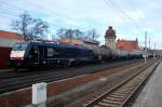 ES 64 F4 - 037 (189 937 - 6) zieht einen Kesselzug durch Rathenow in Richtung Stendal. 21.03.2010