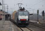 ES 64 F4-287 mit einem KLV, am 19.02.2011 durch Kreiensen