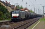 Mit einem Kesselwagenzug rollte 189 284 am 01.09.11 durch Stumsdorf Richtung Halle(S).