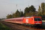 Die WLE 81 zog am 25.9.11 einen Sonderzug durch Dsseldorf-Angermund.