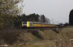 ES 64 F4-009 Dispolok 189 909 vor Ganzzug ARS Altmann Richtung Nrnberg, KBS 880 Passau - Nrnberg, fotografiert bei Mausheim am 25.03.2011