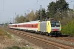 ES 64 F4-015 mit einem Az zur Bereitstellung nach Dsseldorf Hbf.Hier am 6.4.12 in Dsseldorf-Angermund.