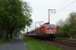 Am 29.04.2012 fuhr die WLE 81 mit einem Suferzug durch Leer.