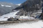 189 932 mit EC 85 von Mnchen Hbf nach Bologna am 13.02.2010 unterwegs bei St.