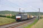ES 64 F4-038 MRCE Dispolok-boxXpress mit einem KLV-Zug in Richtung Wrzburg.Aufgenommen in Mitteldachstetten am 18.7.2012