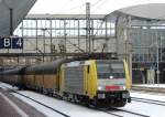 189 909 durchfhrt mit Gerzug Kassel-Wilhelmshhe am 11.12.2012.