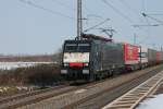 ES 64 F4-082 mit KLV in Ringsheim am 13.02.2013