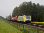 Die 189 904 mit einem KLV-Zug am 14.10.2010 unterwegs bei Vogl.