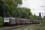 MRCE Dispolok/Captrain ES 64 F4-102 am 22.5.13 mit einem Papierzug in Ratingen-Lintorf..