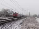 189 800 ist mit einem Container am 23.01.14 in Syrau/V.