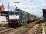 Am 24.05.2014 kam 189 934 mit einem Papierzug aus Richtung Magdeburg nach Stendal und fuhr weiter in Richtung Wittenberge.