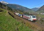 189 918 + 189 912 mit TEC 41855 am 02.11.2014 bei Angertal.