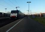 189 102 SBB Cargo International kam am 17.1.15 mit einen langen Containerzug durch Rheydt Hbf gefahren.

Rheydt 17.01.2015