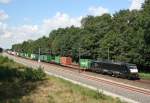 ES 64 F4-157 mit DGS 75756 (Metrans, Hamburg-Waltershof–Nrnberg Hafen) am 27.08.2014 zwischen Winsen (Luhe) und Radbruch