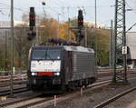 Ein Nachschuss von der 189 207 von MRCE rangiert in Aachen-West.