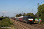 Am 09.09.2016 konnte ich ES 64 F4 008 in Angermund aufnehmen mit dem Autoslaptrain von Düsseldorf nach Livorno.