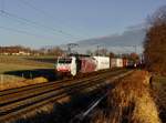 Die 189 904 mit einem KLV-Zug am 29.12.2016 unterwegs bei Vogl.