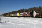 189-904 in schöner Winterlandschaft am 10.01.17 bei Zorneding. Mit solchen Bahnbildern ist es ein guter Start ins neue Jahr.