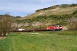 189 065 (Tulpenlok) mit Gterzug bei Himmelstadt (22.04.2010)