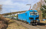 192 012 Nortrail/TX Logistik mit einem ARS Altmann Zug am 22.02.2020 bei Fulda