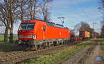 Die blitzsaubere Lokomotive 193 339 mit Gemischtwarenladen am 22.01.2021 in Boisheim.