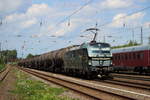 193 875  Connecting Europe  mit Kesselzug in Düsseldorf-Rath auf dem weg in Richtung Süden am 1.8.16 