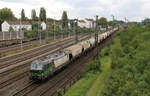 193 217 ist zum Aufnahmezeitpunkt für Ecco Rail im Einsatz und wurde im Bahnhof Rheinhausen fotografiert.
