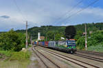 193 246 + 185 673 mit DGS 40679 am 19.07.2017 in Wernstein am Inn.