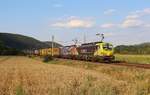 193 554 und 193 640 fuhren am 30.07.18 nach Verona. Hier ist der Zug in Etzelbach zu sehen.