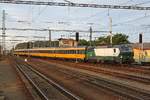 D-ELOC 193 215-1 fährt am 15.August 2018 mit dem RJ 1044 (Bratislava hl.st. – Praha hl.n.) in den Bahnhof Breclav ein.