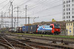 Siemens Vectron 193 468-6 durchfährt den Bahnhof Pratteln. Die Aufnahme stammt vom 10.11.2018.