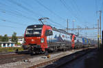 Doppeltraktion, mit den Siemens Vectron 193 469-4 und 193 471-0, durchfährt den Bahnhof Pratteln. Die Aufnahme stammt vom 30.09.2020.