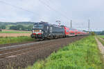 X4E-600 (193 600-4) als RB 50 ist am 14.09.2023 bei Kerzell in Richtung Frankfurt/M. unterwegs