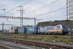 Siemens Vectron 193 282-1 durchfährt am 19.10.2022 den Bahnhof Pratteln.